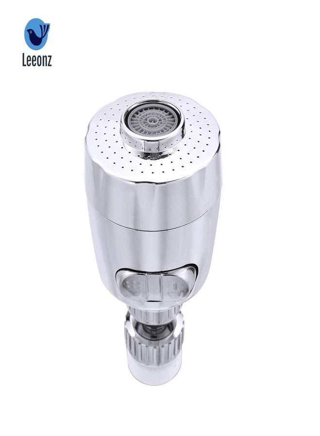 Leeonz Faucet Shower Can Rotate 360 Degrees Water Saving Kitchen Strainer Two Stage Mode Press Button Suitable for preventing Splashing Wash Basin Bathroom (Short) - Image 4